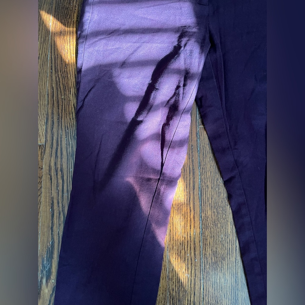 Loft size 8 Skinny pants in plum - Picture 4 of 10